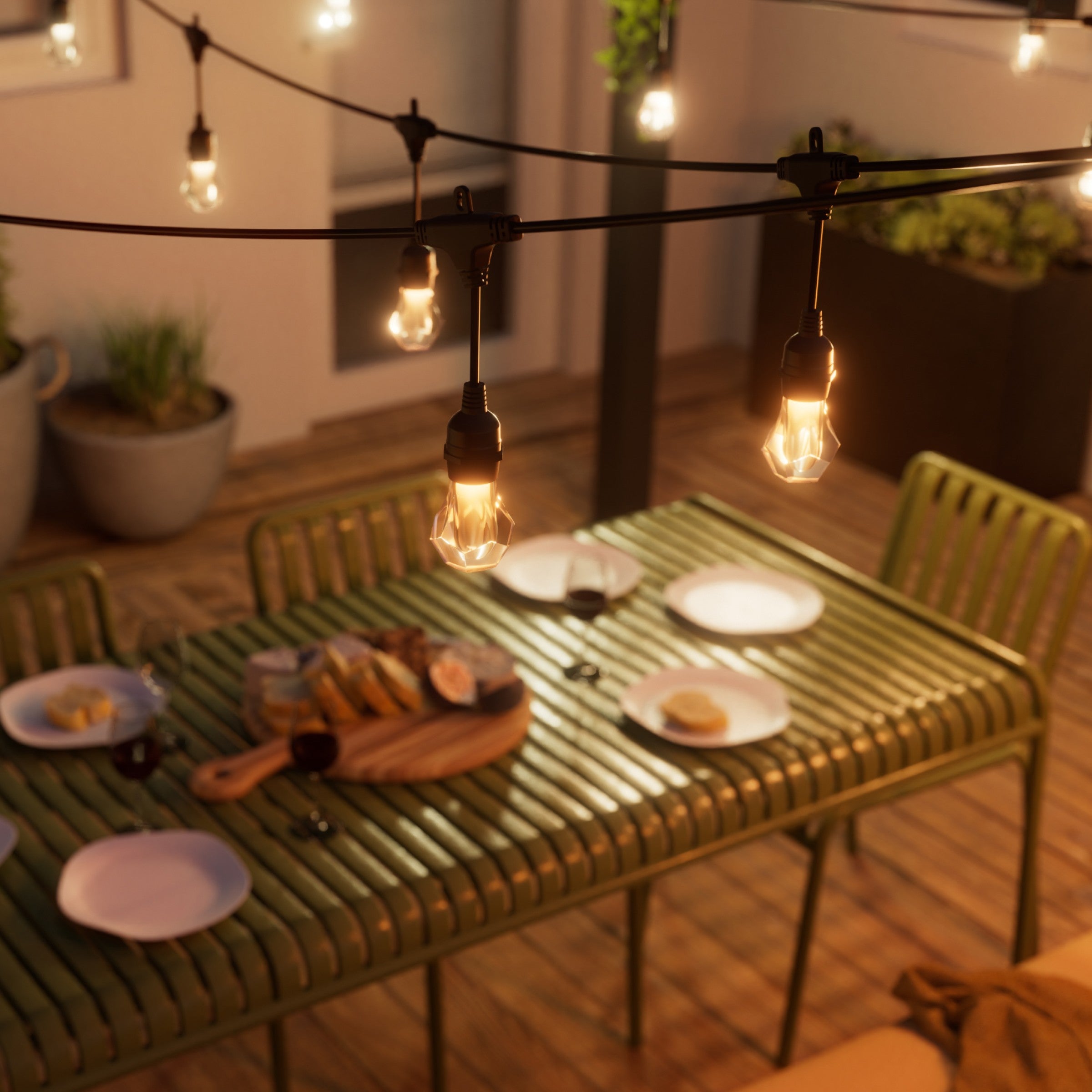 Matter Smart Multicolor Outdoor String Lights Expansion Pack 49ft (15m)