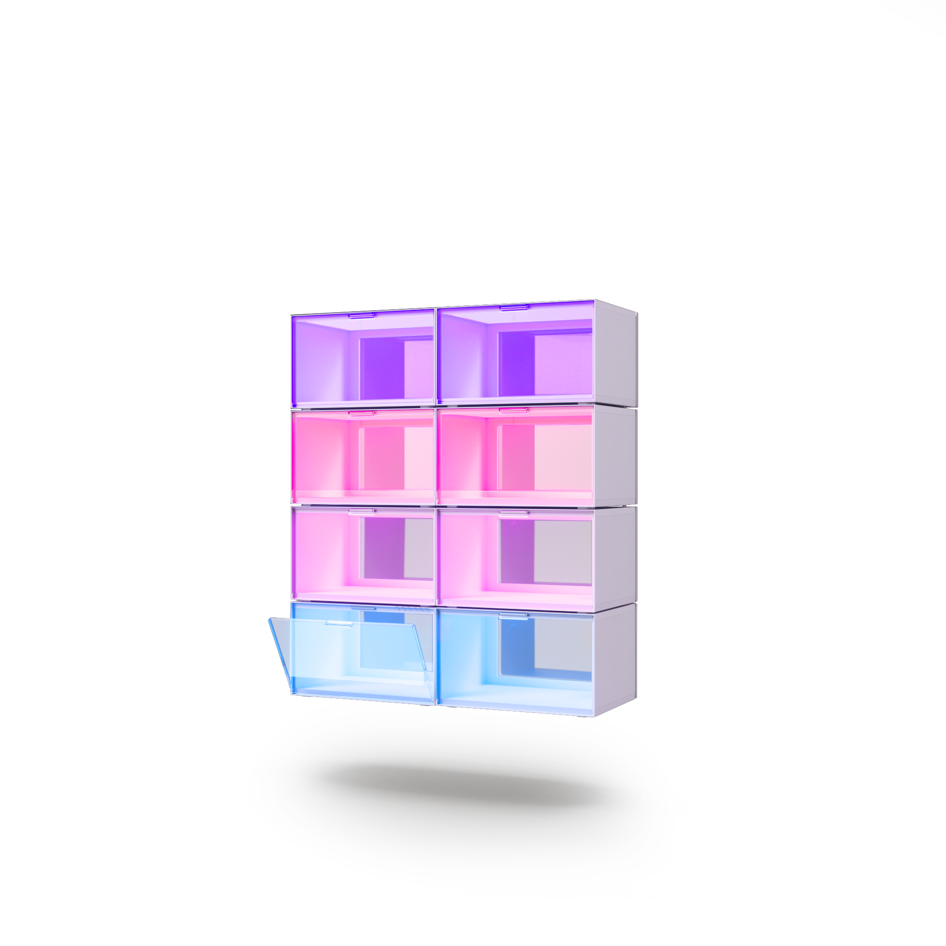 EXPO Smart LED Display Case Smarter Kit (8 Pack)