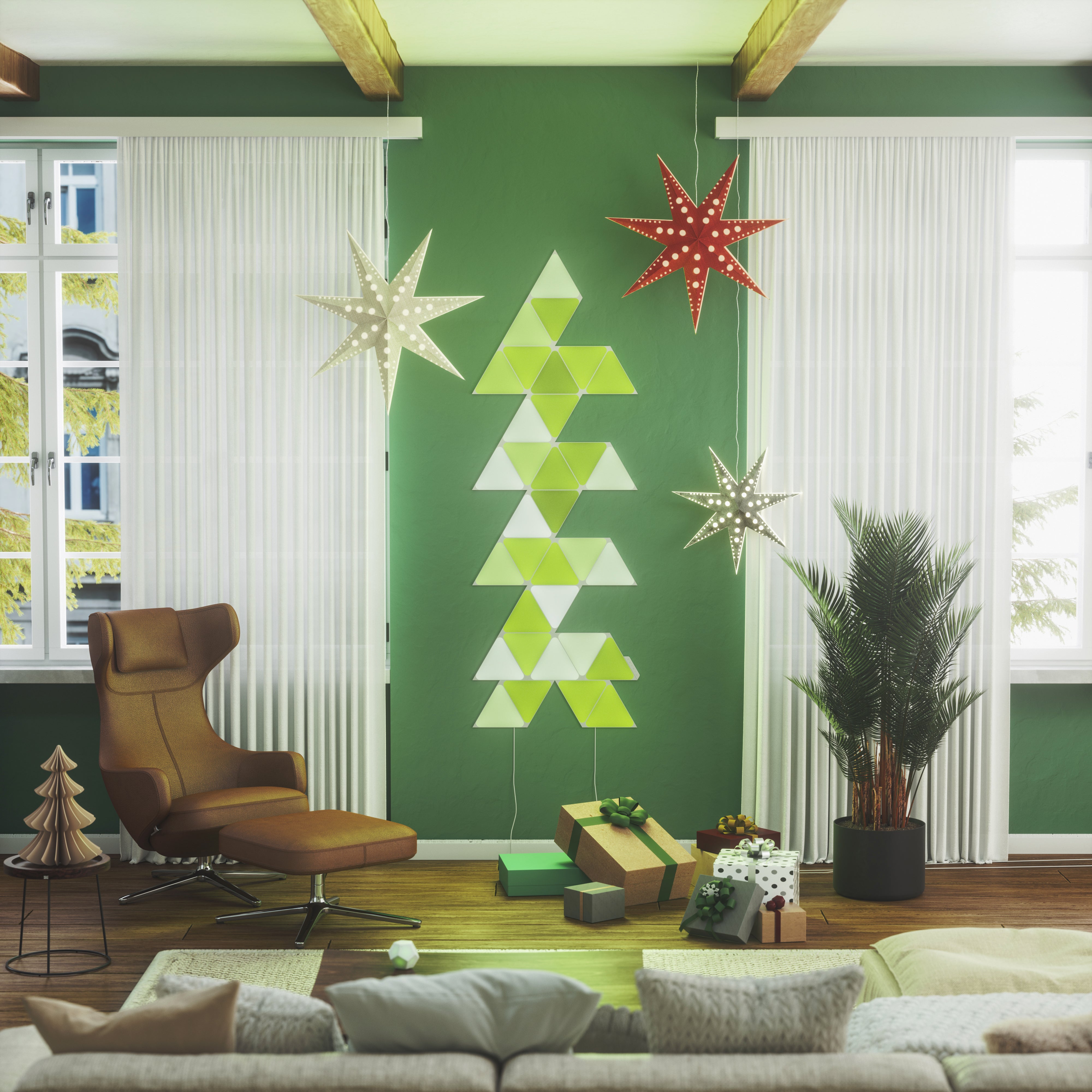 Nanoleaf Shapes Triangles | Smart LED Light Panel Kit (16 Panels