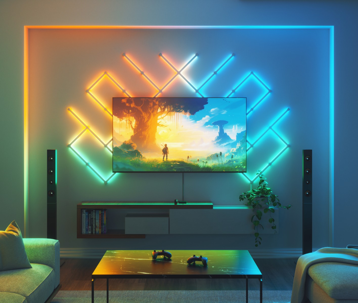 <h3>Mirror to 50+ Nanoleaf RGB Devices with Sync+</h3>
