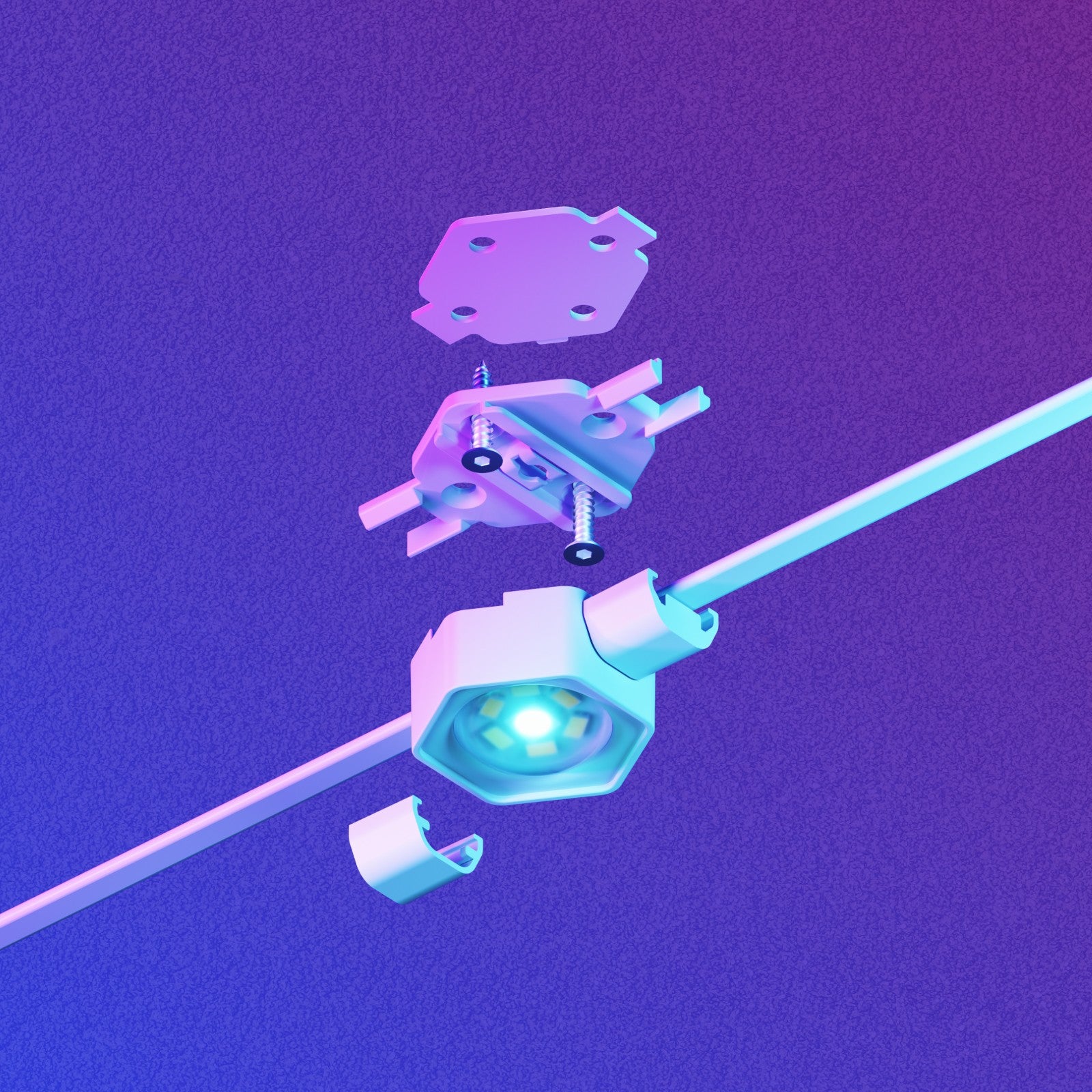 Matter Smart Multicolor Permanent Outdoor Lights Smarter Kit with Side Clips 50ft (15m)