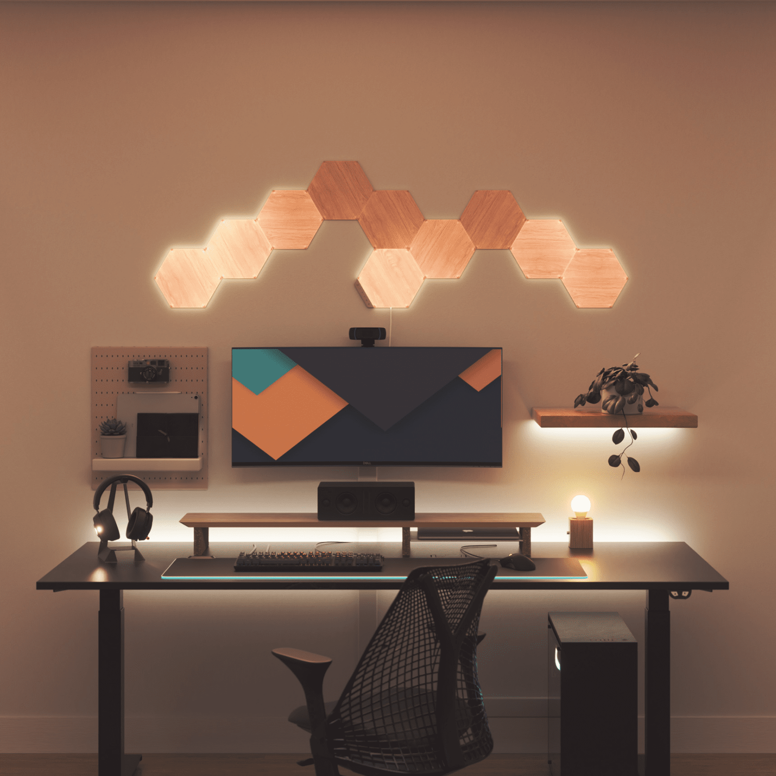 Nanoleaf Elements Wood Panels | Smart LED Wall Kit (10 Panels Nanoleaf Elements Wood Panels | Smart LED Wall Kit (10 Panels