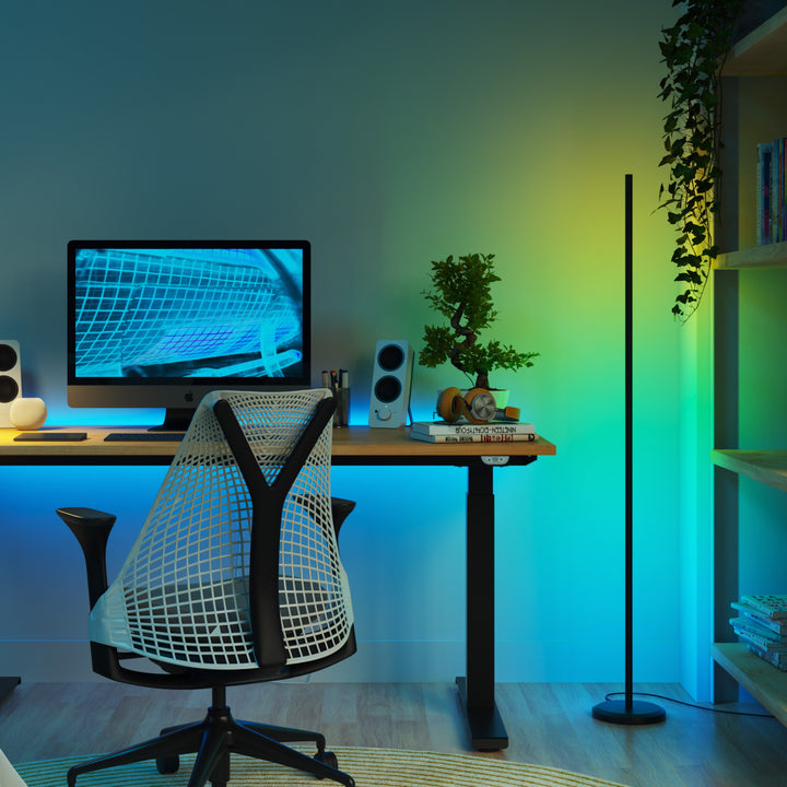 Lampadaire Smart Multicolore (Noir)