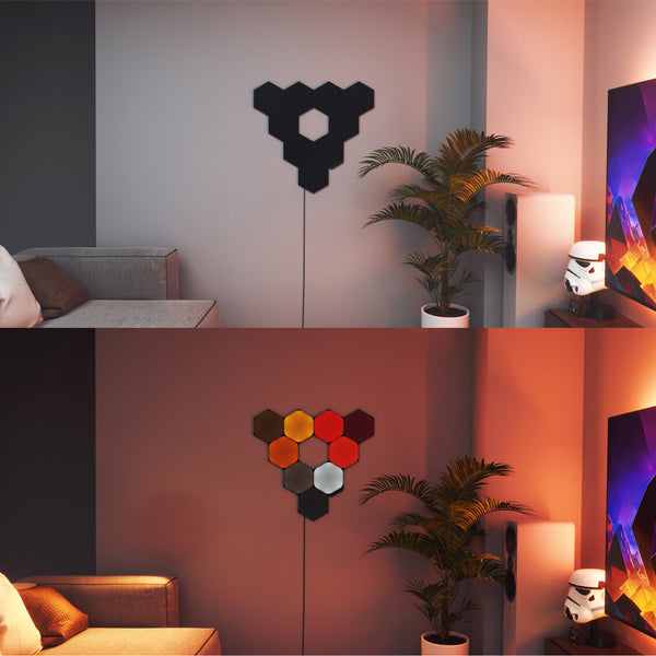 Nanoleaf Shapes Hexagon 9枚入り 1-black-hexagons-9pk-smk-