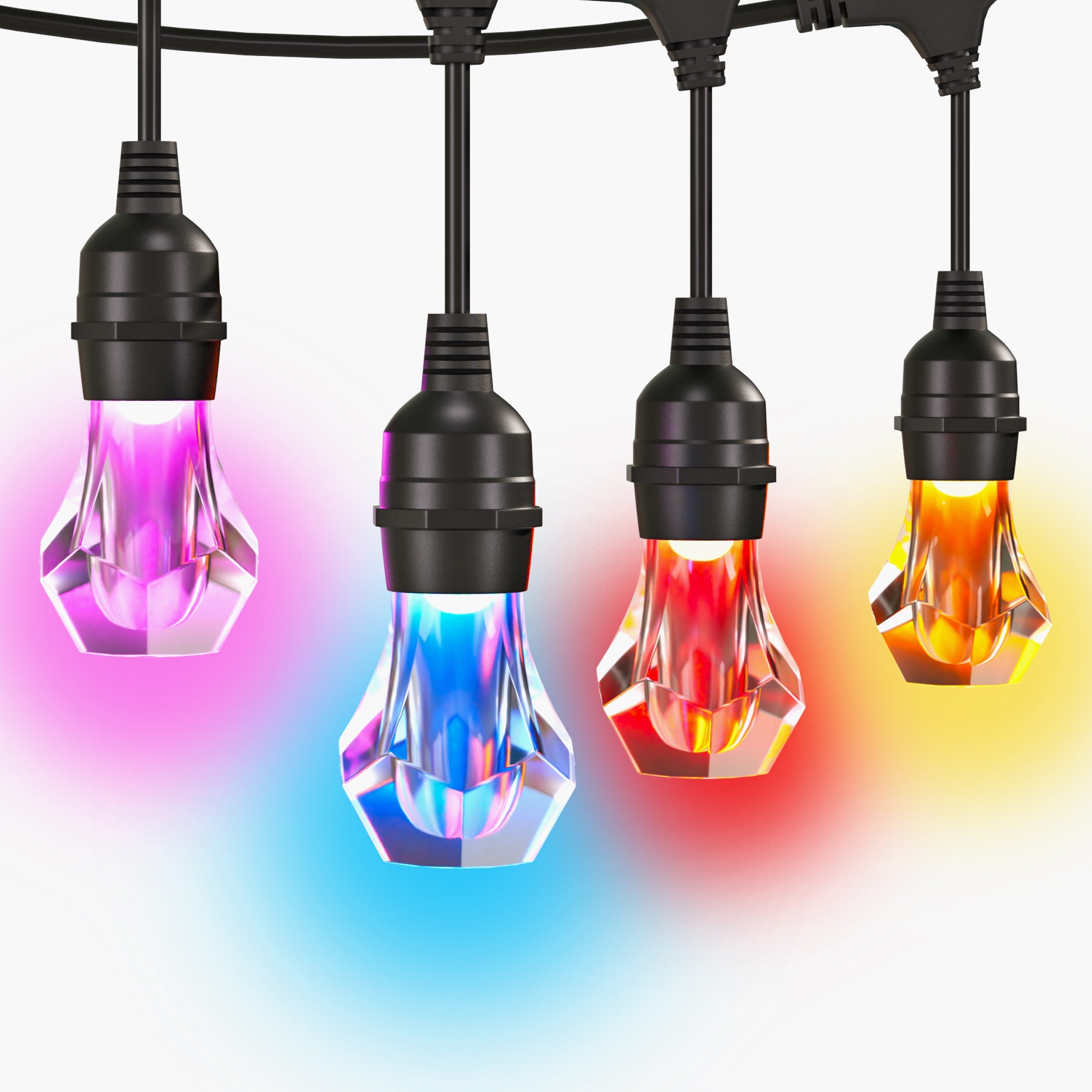Matter Smart Multicolor Outdoor String Lights Smarter Kit 98ft (30m ...