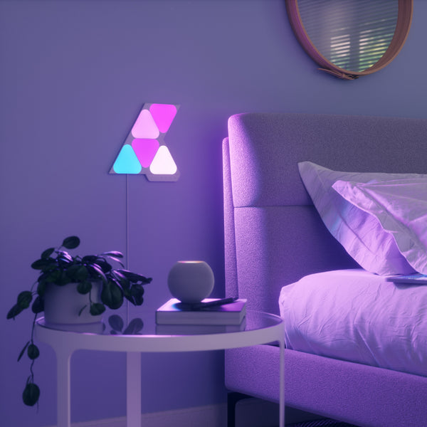 Nanoleaf Shapes Mini Triangles | Smart LED Light Panel Kit (5
