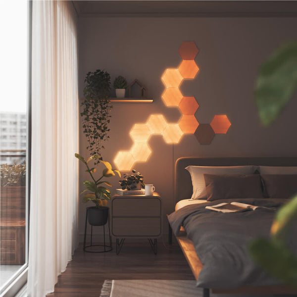 3-nanoleaf-wood-hexagons-light