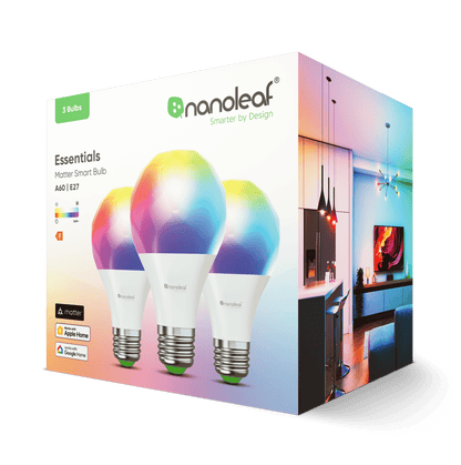Matter Thread A19 Smart Bulbs (3 Pack)