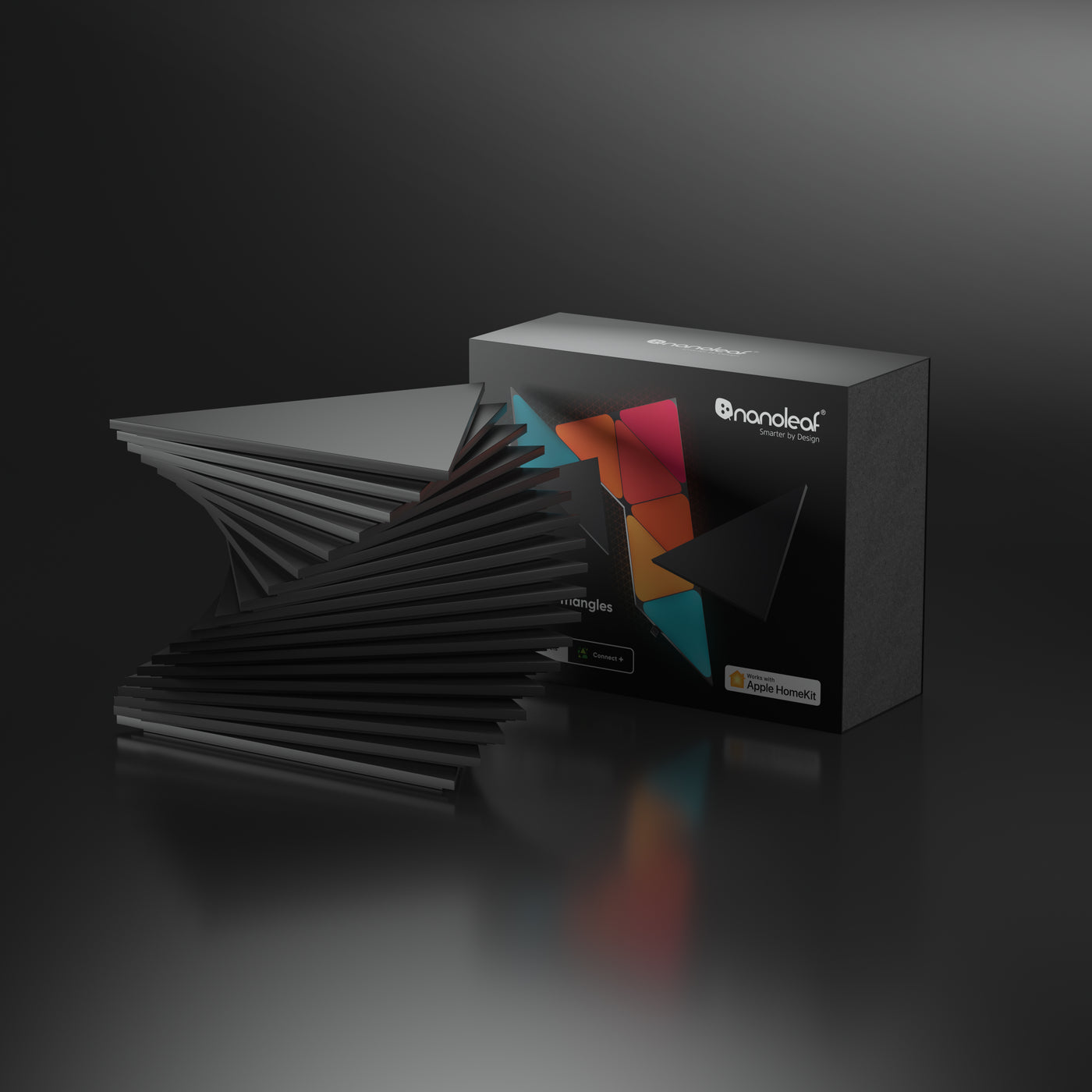 Shapes Limited Edition Ultra Black Triangles Smarter Kit (18 Panels)