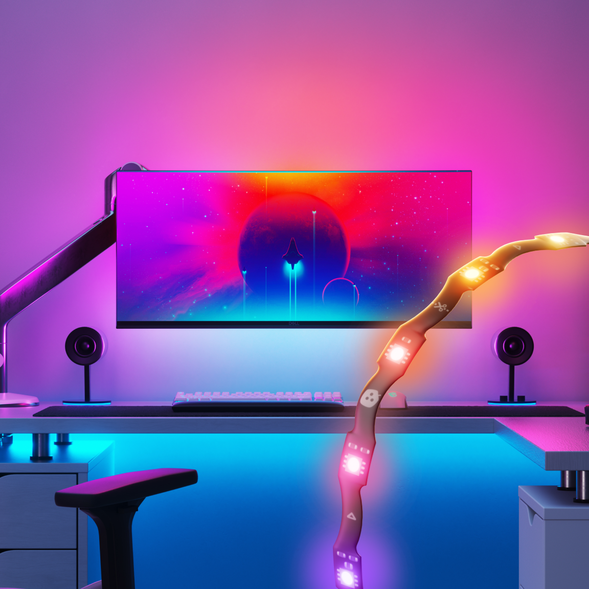 PC Screen Mirror Lightstrip
