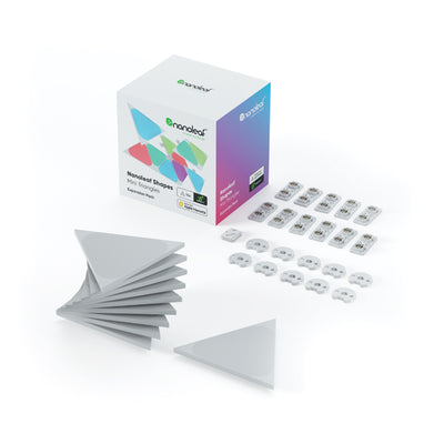 Nanoleaf Shapes | Triangles Mini | White | 10 Pack | Panels Only