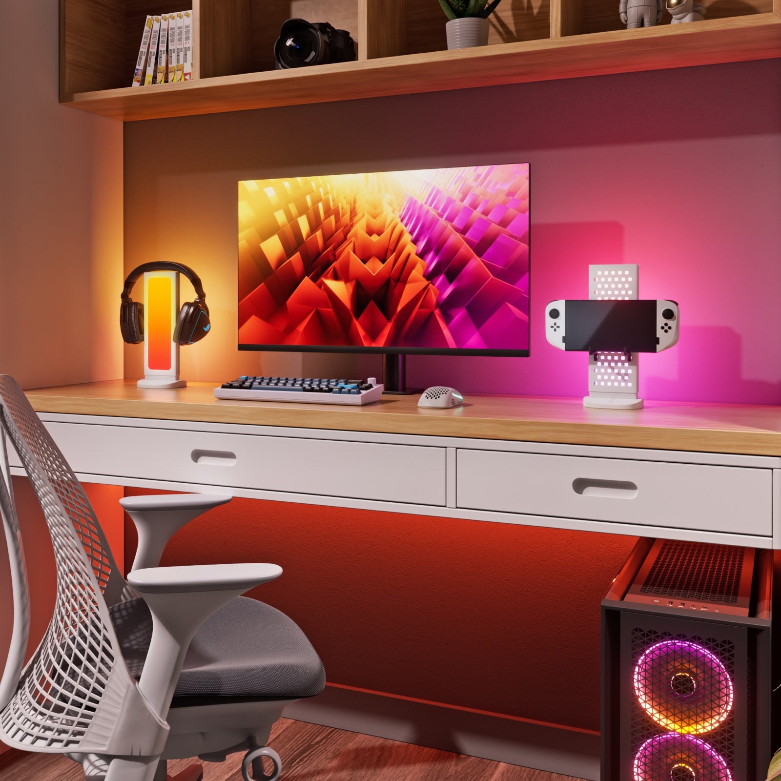 Pegboard Desk Dock (White)