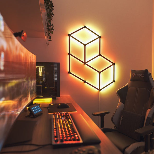 Nanoleaf Black Lines 60 Degrees | Smart LED Light Bars Kit (18